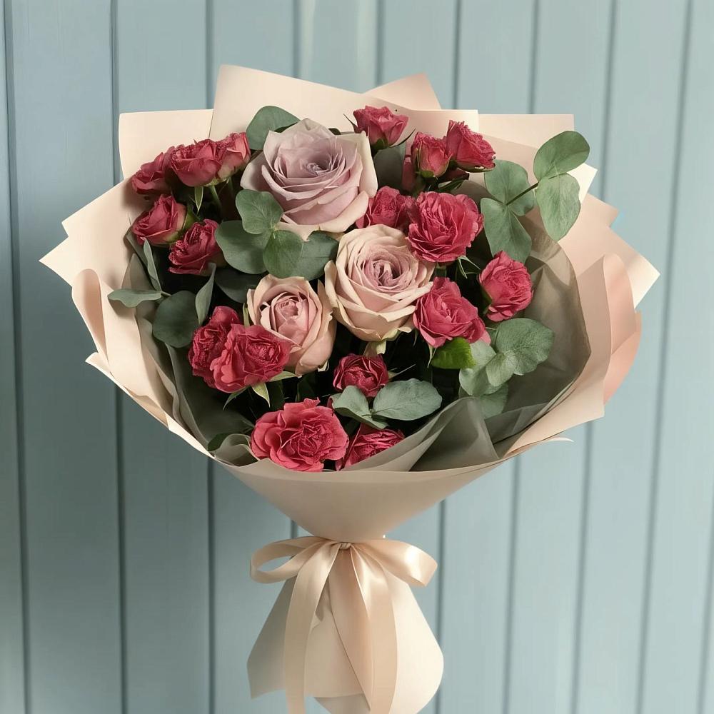 Букет цветов из: Гвоздики и Розы в Светлом Яре