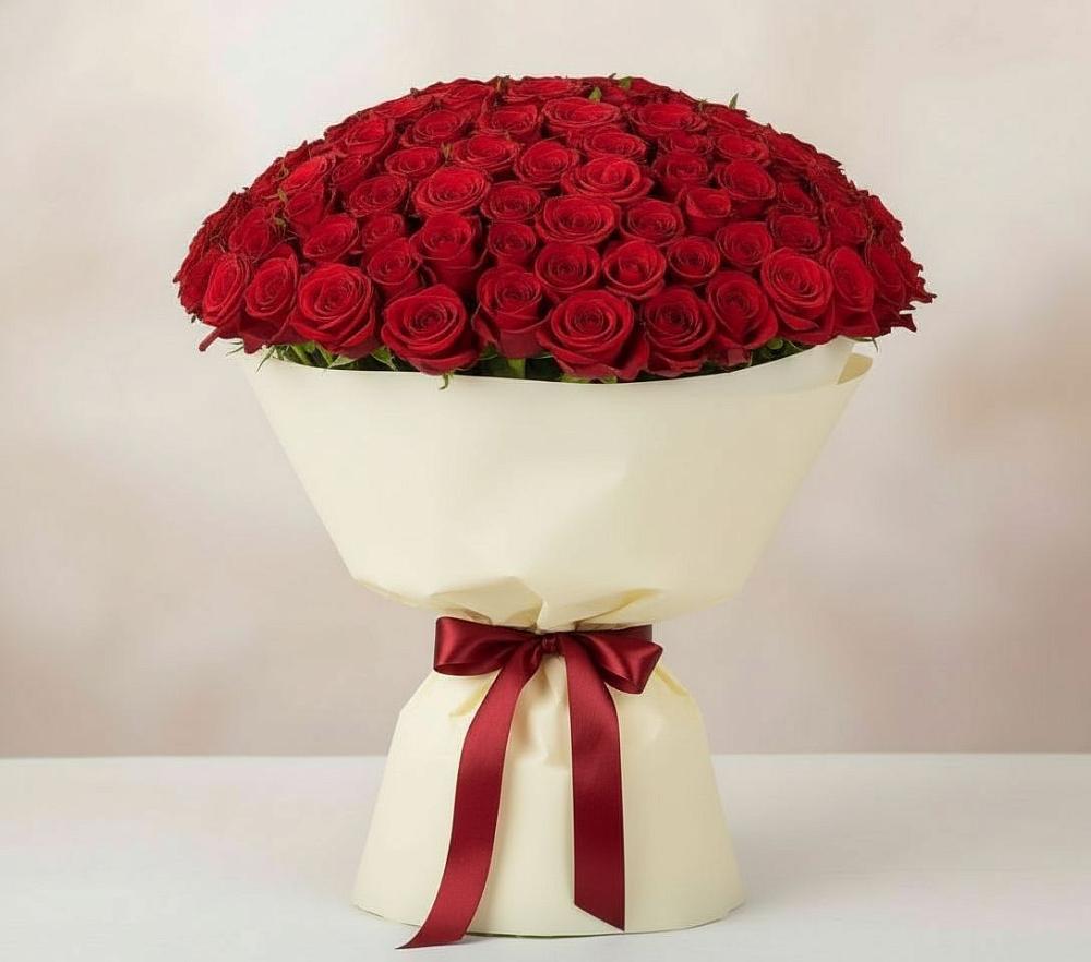 Букет 101 Красная роза Милано в Светлом Яре