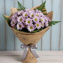 Букет цветов из:  Хризантемы #REPLACE_PRED# Светлом Яре