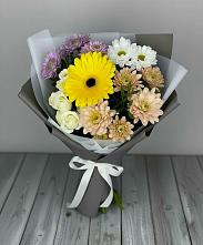 Букет цветов из:  Розы, Герберы и Хризантемы #REPLACE_PRED# Светлом Яре
