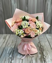 Букет цветов из:  Гвоздики, Розы и Хризантемы в Светлом Яре