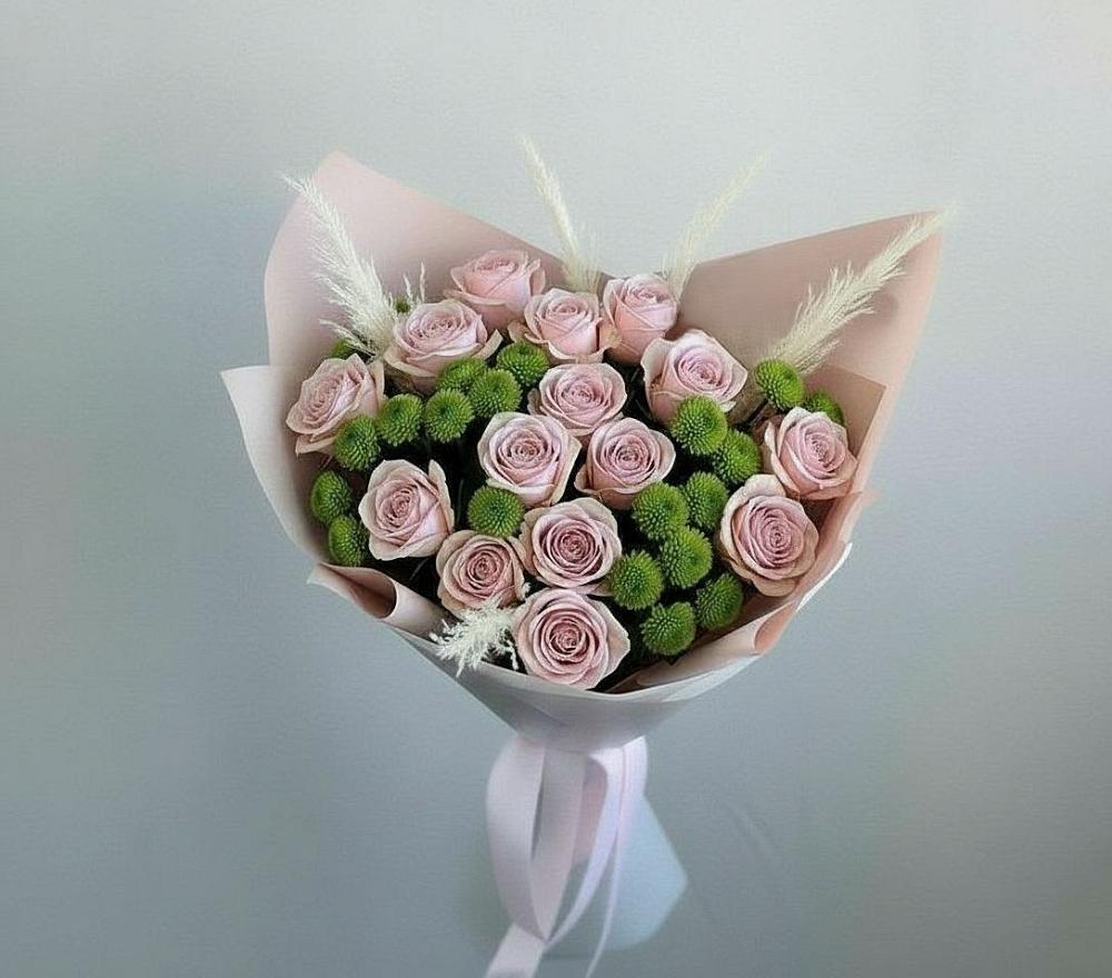 Букет цветов из: Розы и Хризантемы в Светлом Яре