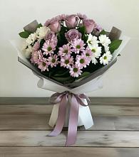 Букет цветов из:  Хризантемы и Розы в Светлом Яре