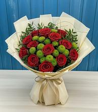 Букет цветов из:  Розы и Хризантемы в Светлом Яре