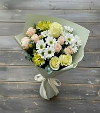 Букет цветов из:  Альстромерии, Розы и Хризантемы в Светлом Яре