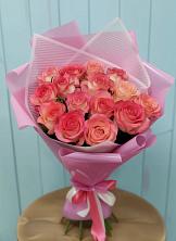 Букет 15 Розовых роз Равель в Светлом Яре