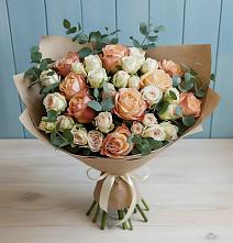 Букет цветов из:  Альстромерии и Розы в Светлом Яре